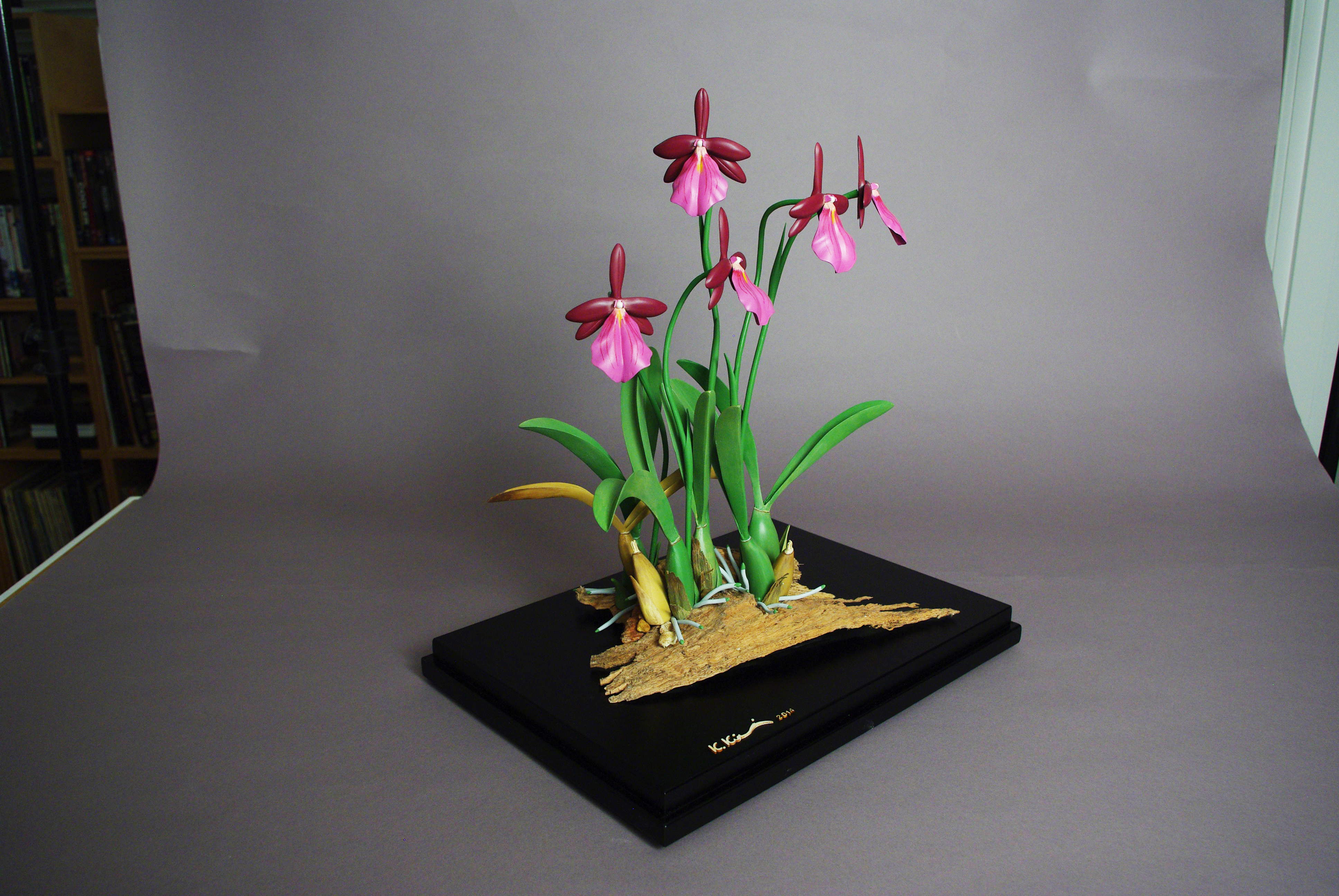 Pink Orchid Sculpture